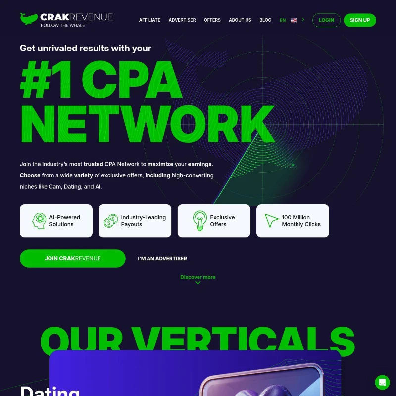 CrakRevenue — one of the oldest and most trusted adult affiliate networks